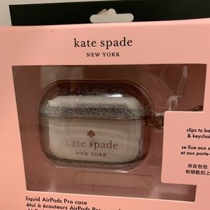 Kate Spade Lunar Liquid Glitter AirPods Pro Case BNIB